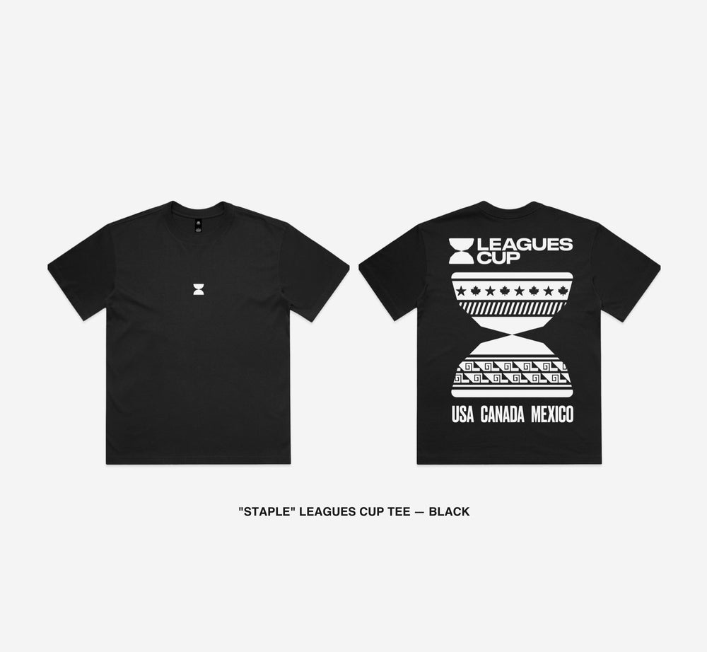 "Staple" Tee Black - Leagues Cup 2026 Everyday Soccer Tee