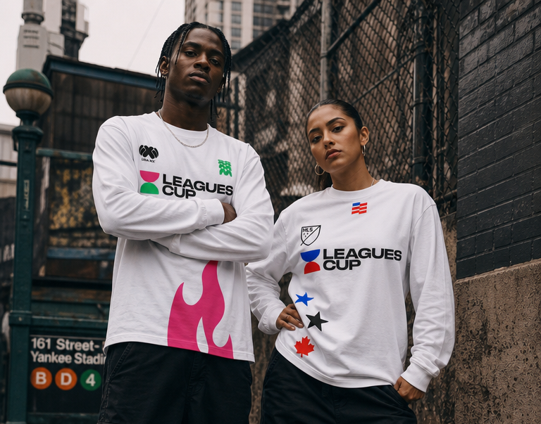 Leagues Cup 2026 lookbook — group in Leagues Cup kits